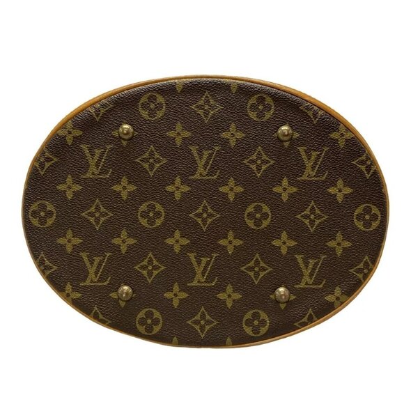 100% Authentic LOUIS VUITTON Bucket GM Monogram Shoulder Bag 250-082924 - Picture 5 of 14